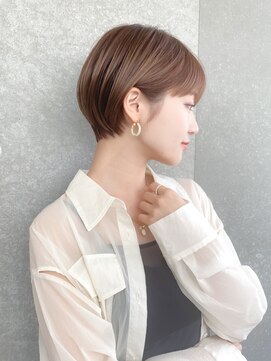 ロンド レグリーズ 立川(Lond leglise) ショート/オリーブグレー/グランマッシュ/小顔/前髪/顔周り/立川