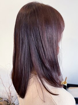 レポヘアー(Repos hair) 20代30代40代髪質改善カラーショコラアッシュ艶感セミロング