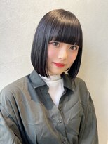 ジーナ 札幌(Zina)&nbsp;美髪＊ワンカールボブ＊ブルーブラック＊髪質改善【Zina札幌】