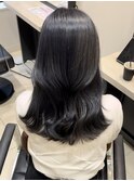 【ブルーグレージュ】ブリーチなし 透明感