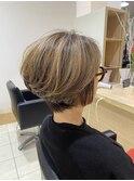 【福岡新宮】まとまる大人グラデーションショート 40代 50代