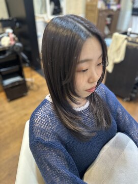 スパイスシー(spice_c) 韓国ストリート風!韓国ウルフレイヤー×ラベンダーグレージュ