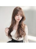 艶髪透け感ココアグレージュ/大人韓国ヘア