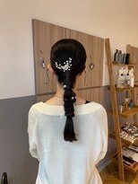 ブッシュ ユメリア徳重店(BUSH)&nbsp;タイトなローポニーヘアアレンジ