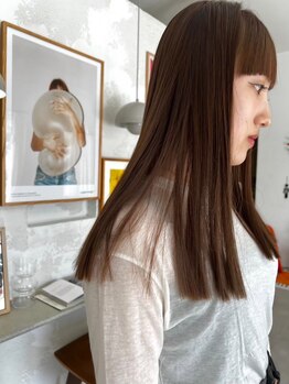ニュイ(NUIT)の写真/《リピート率◎》＊艶髪/髪質改善＊仕上り自然なストレート×ダメージレスが３時間で叶う◇[東区/画図]