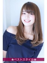 シェルベアー 銀座四丁目(Shell Bear)&nbsp;艶髪ベージュ ナチュラルストレート/ShellBear人気ヘア