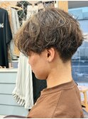 #ベリーショート#ダークアッシュ#ニュアンスパーマ#韓国マッシュ