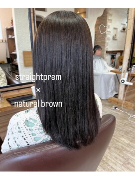 ヘアーチェリーコーク ランプ(HAIR CHERRY COKE Lamp) ◯縮毛矯正×ナチュラルブラウン