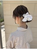 成人式/卒業式/和装に合うヘアアレンジ/前撮り/ゆるシニオン