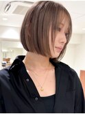 ハイライトバレイヤージュダブルカラーショートカット