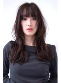 ミディアムレイヤー/20代30代大人かわいい/オリーブグレージュ