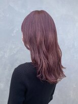 アース 上本町店(HAIR&MAKE EARTH) イメチェン小顔前髪外ハネボブ大人可愛いチェリーブラウン