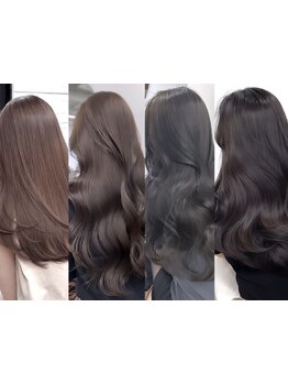 最高級の薬剤を使いダメージを抑えてカラーが可能◎透明感カラーが人気☆なりたい理想のカラーを叶えます！