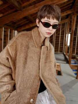 イシュー(issue) ベリーショート/ベージュカラー/ショートパーマ