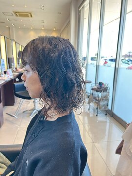 アクセスムーン 龍ヶ崎店(Access Moon) ミディアムパーマスタイル