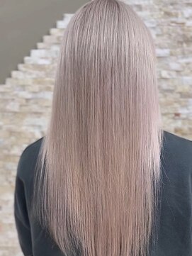 アンククロス 表参道(ANKH CROSS) ハイトーンミルクティーベージュ/ロング/ケアカラー