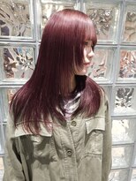 ノル 栄矢場町(nol)&nbsp;ピンクバイオレット×レイヤー(ピンクラベンダー/顔回りウルフ)