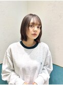 マロンベージュ/ボブ/前髪/レイヤー/髪質改善/縮毛矯正/立川