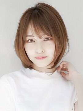 ギークス(GEEKS) 【GEEKS渋谷】小顔レイヤーボブ/ボブウルフ/ブリーチなし/冬ヘア