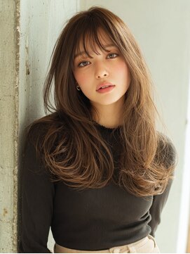 ローレイヤーパーマ　フェイスフレーミングデザインカラー