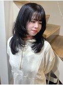 レイヤースタイル×地毛風カラー