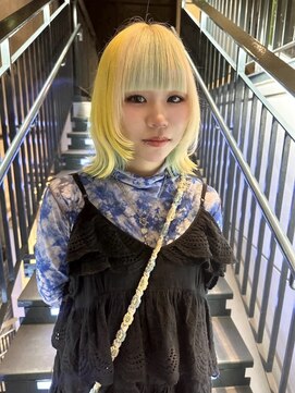 ラピス 福岡天神店(Lapis) ブロンド/デザインカラー/レイヤーカット/髪質改善/ミント