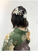 《sheer/氏家》#卒業式#着付け#ヘアセット#袴#ハーフアップ