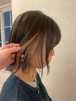 フォルメージ(formage) 切りっぱなしボブ×ホワイトベージュ
