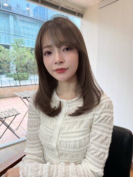 サク(Sac.) 顔周りカット×レイヤーカット×透明感カラーSac.栃木優佑