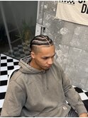 波巻きツイストスパイラルリバースセンターパートニュアンスパR