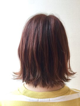 シェリッシュ ノース(Sheriche North) 切りっぱなしボブ×キャロットベージュ