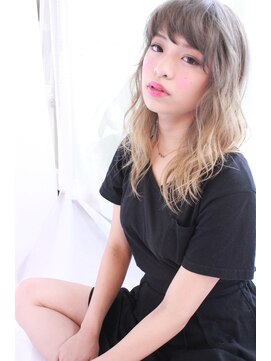 ルークス 中央林間(LOOOKS) 夏　Wカラー　ブリーチ有のヘアカラー