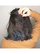 オースト ヘアー ステラ 新宿店(Aust hair Stella)&nbsp;ユニコンカラー　インナーカラー　裾カラー　ベビーピンク　新宿