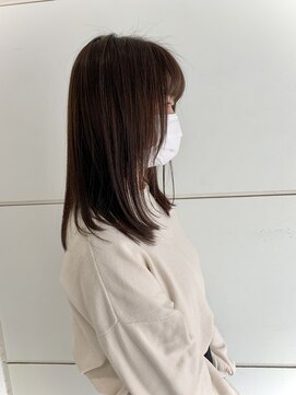 ヘアーロギア 栄店(hair LOGiA) ★hair LOGiA★　切りっぱなしストレート　横
