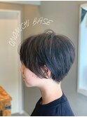 グレージュマッシュショート