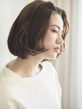 スリーバイキープ 尾山台(THREE by KEEP) 【THREEbyKEEP尾山台、木田】ワンレン ヴェールウェーブボブ