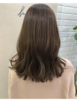 ハブ(hub) 【天神今泉】透明感グレージュ