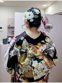 ルーズシニヨン#ヘアセット#ヘアメ#西新井#卒業式ヘアセット