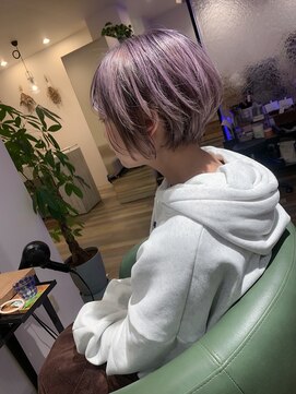 ヘアースパリゾート リアン 燕三条店(Lien) ショート_グレープシルバー_