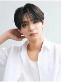韓国短髪ツーブロック束感モテる黒髪シークレットパーマ流行