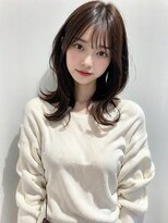 アース 相模大野店(EARTH)&nbsp;韓国風エギョモリ★くびれ外ハネミディ大人可愛い小顔20代30代