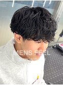 無造作ニュアンスシャドウパーマ