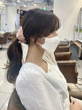 キャンバス バイ ネオリーブ 横浜西口(Canvas by neo.) 大人気スタイル顔周りカット黒髪韓国ヘア【横浜】