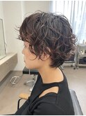 【中目黒】おしゃれ可愛いショートウルフパーマ!くるくるパーマ