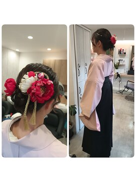 モントン(mon temps) 袴に映えるシニヨンスペシャル