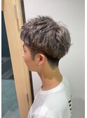 メンズショート　シルバーカラー