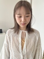 コト 福井大和田店(coto)&nbsp;福井　大和田　ミルクティーベージュ　切りっぱなし外はねボブ