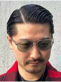 2198黒髪スキンフェードビジネスサイドパート渋谷バーバー