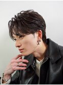 フェザーパーマ/フェザーショート/センターパート/名古屋/栄
