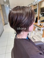 アース 武蔵境店(HAIR & MAKE EARTH)&nbsp;武蔵境で叶える大人ショート｜40代からの上品グレージュ